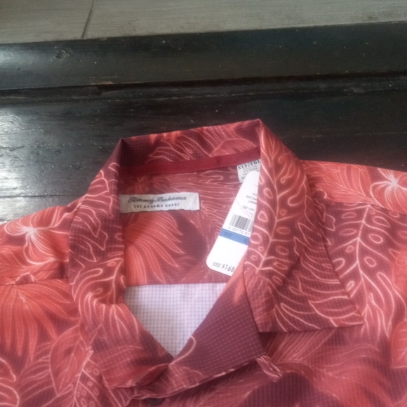 Tommy Bahama The Bahama Coast SZ XL Chili Pepper Color Tropical Print Luminescen - Picture 4 of 9